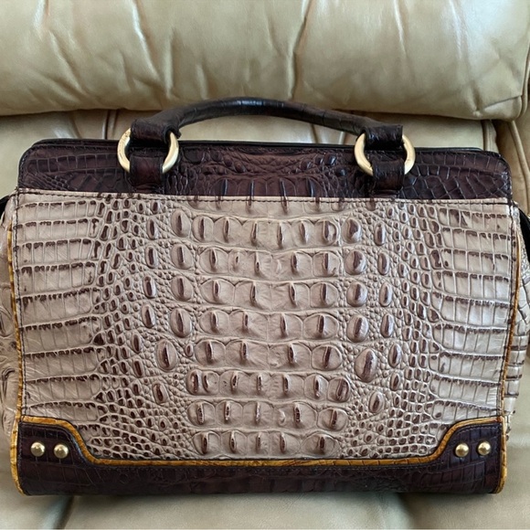Gorgeous Brahmin Annabelle Tricolor Satchel w/Strap - Picture 5 of 7